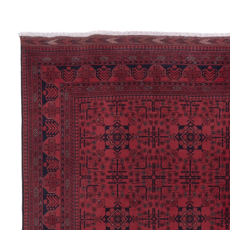 Afghan Teppich - Royal - 200 x 297 cm - dunkelrot