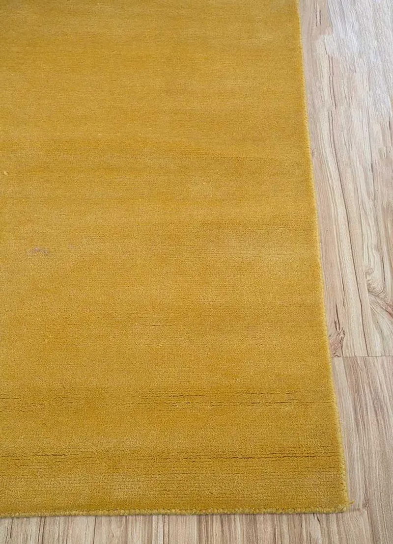 Wollteppich - 180 x 270 cm - gold