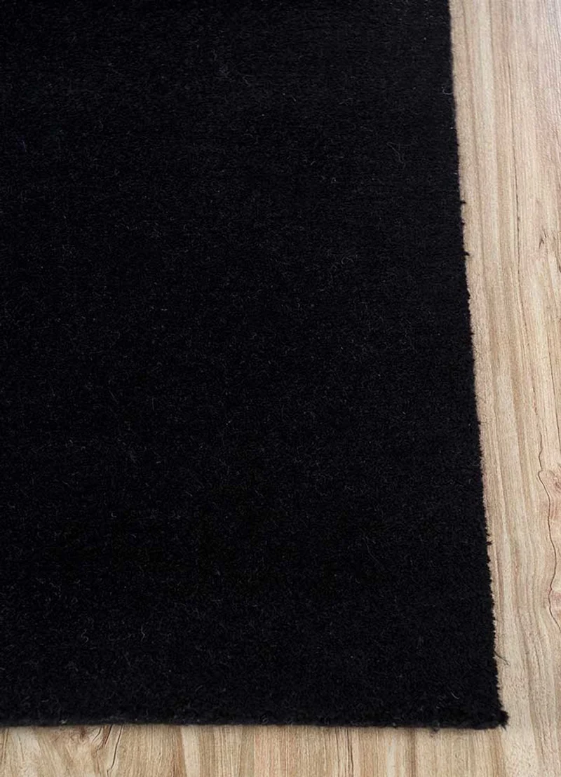 Wollteppich - 180 x 270 cm - schwarz