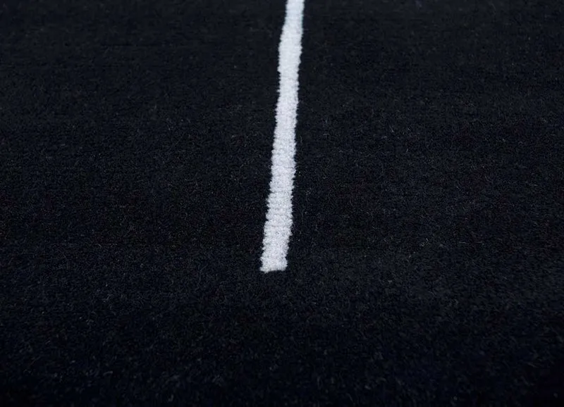 Wollteppich - 180 x 270 cm - schwarz