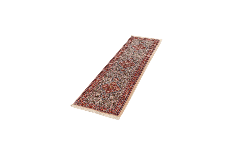 Moud Mahi · Handgeknüpft – Beige, 192x50 cm