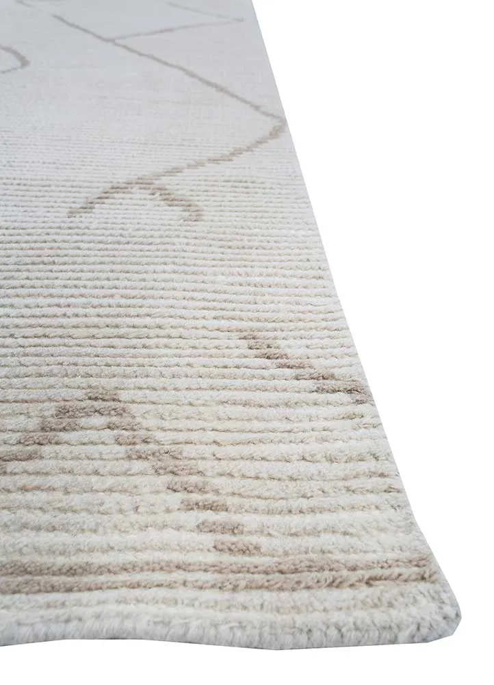 Wollteppich - 240 x 300 cm - creme
