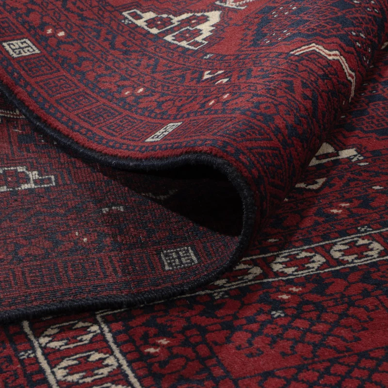 Afghan Teppich - 153 x 240 cm - dunkelrot