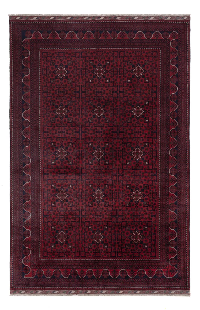 Khal Mohammadi Teppich 201x298cm - Orientteppich - dunkelrot