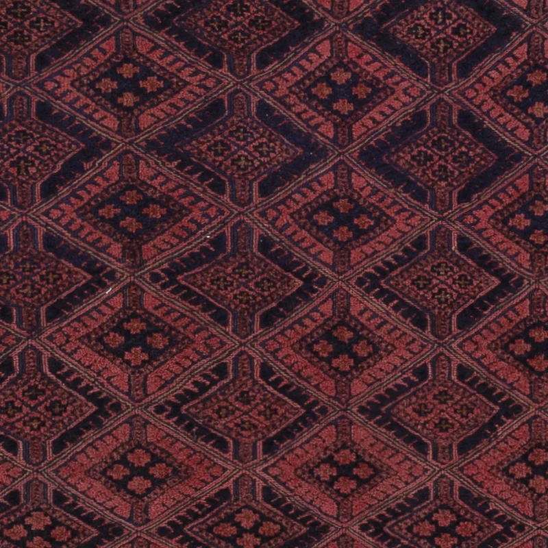 Kelim Afghan Teppich 158x224cm - dunkelrot