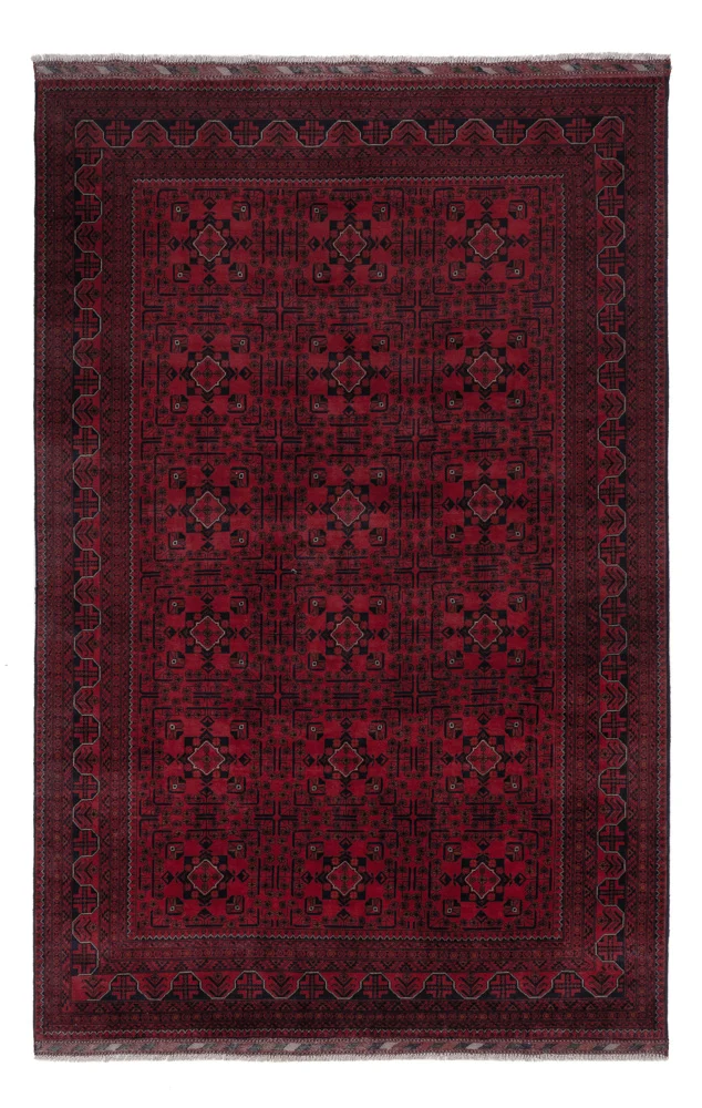 Khal Mohammadi Teppich 196x301cm - Orientteppich - dunkelrot