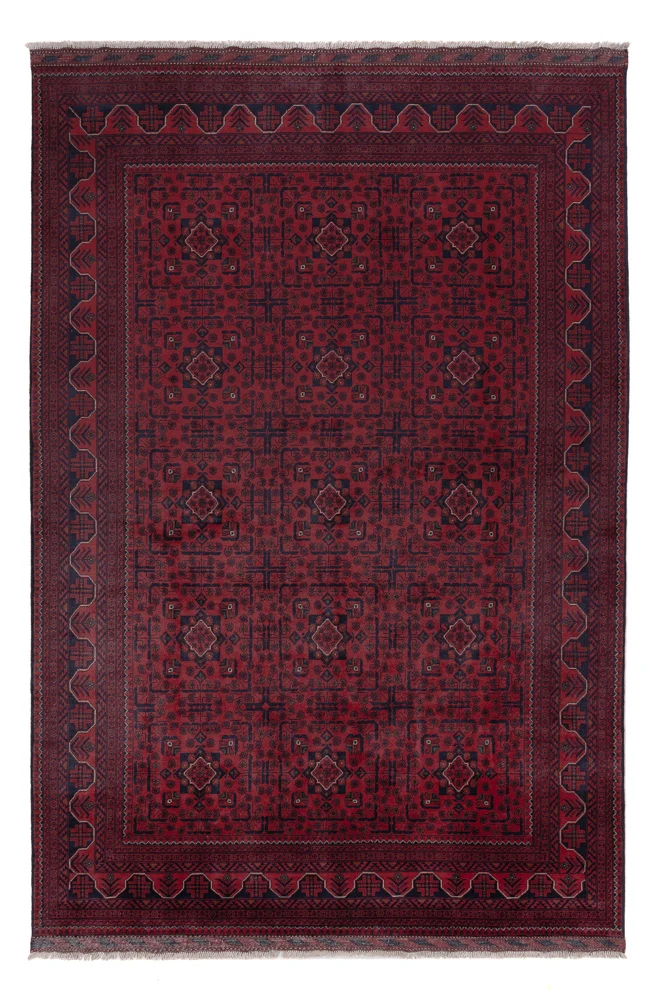 Khal Mohammadi Teppich 197x299cm - Orientteppich - dunkelrot