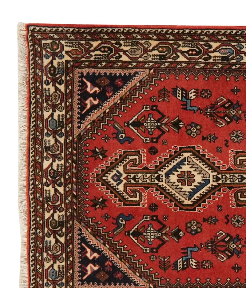 Nasrabad · Handgeknüpft – Rot, 198x78 cm