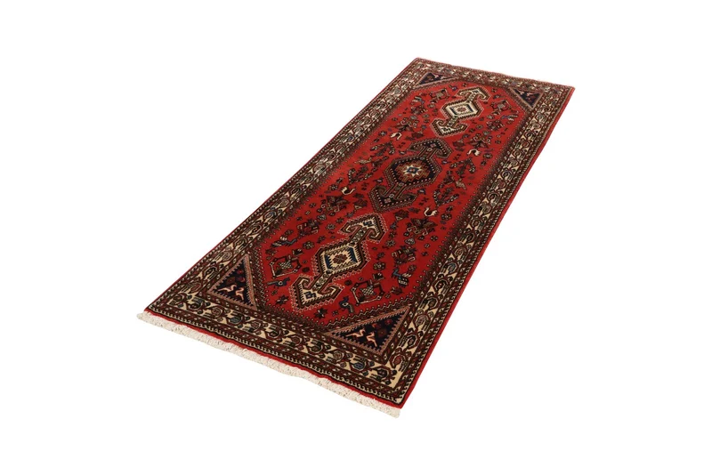 Nasrabad · Handgeknüpft – Rot, 198x78 cm