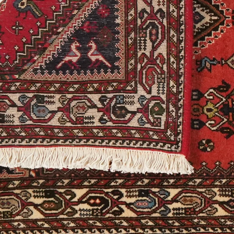 Nasrabad · Handgeknüpft – Rot, 198x78 cm