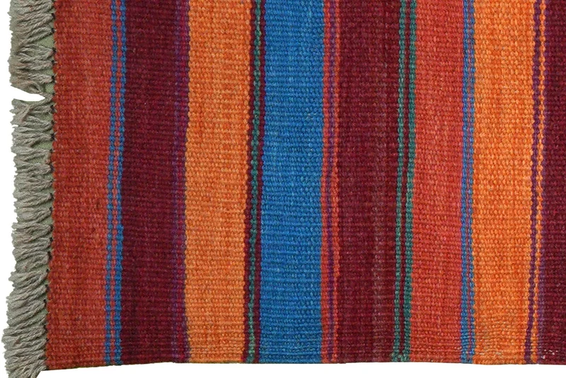 Kelim Gashgai · Handgewebt – Bunt, 202x59 cm