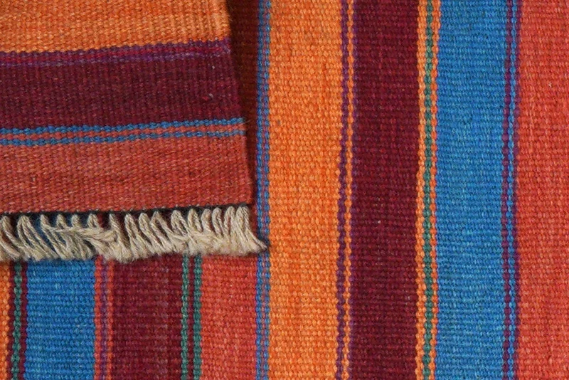 Kelim Gashgai · Handgewebt – Bunt, 202x59 cm