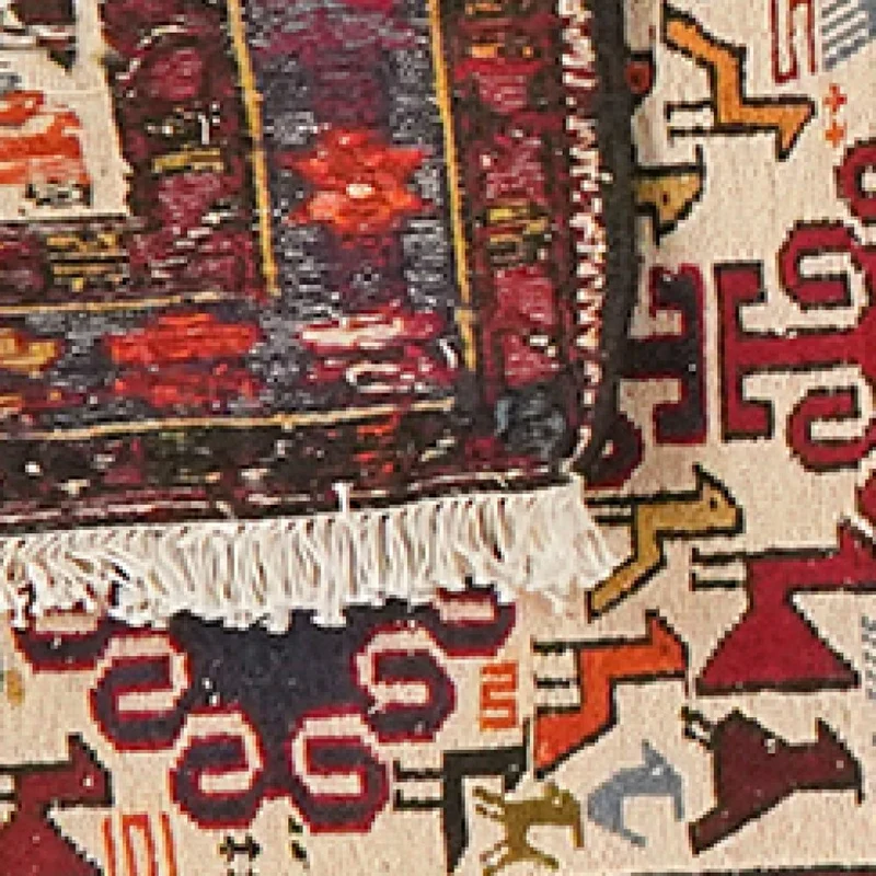 Sumak Shahsavan · Handgewebt – Beige, 275x74 cm