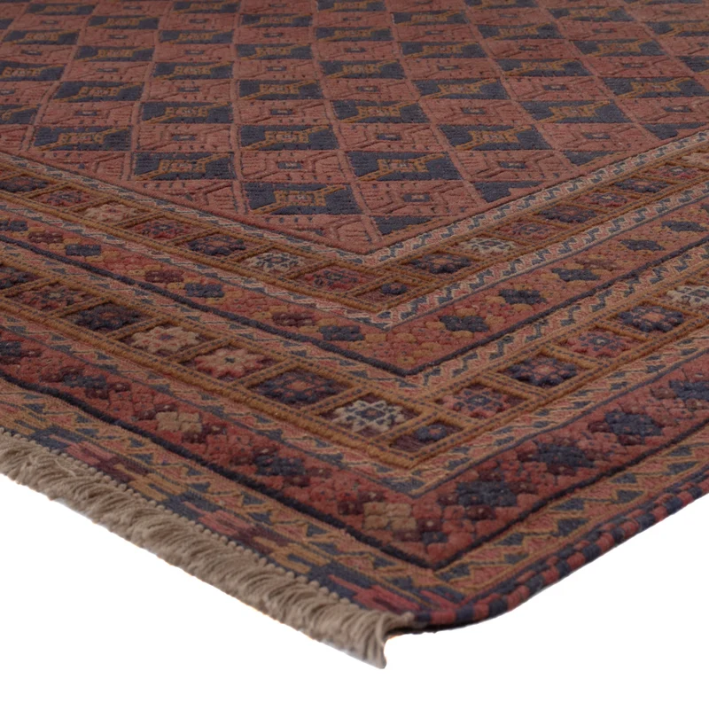 Kelim Afghan Teppich 168x190cm - dunkelrot