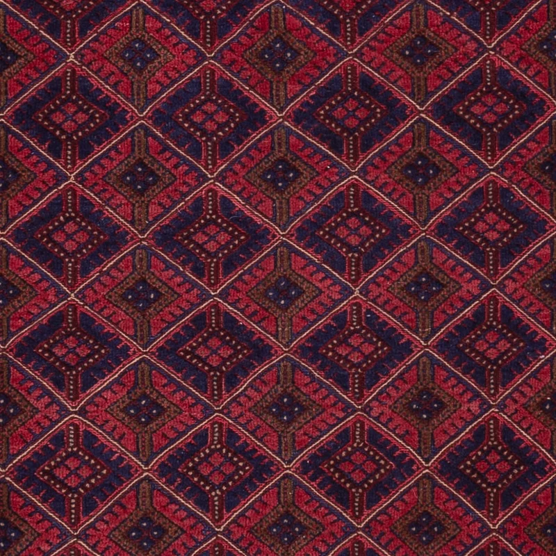 Kelim Afghan Teppich 152x205cm - dunkelrot