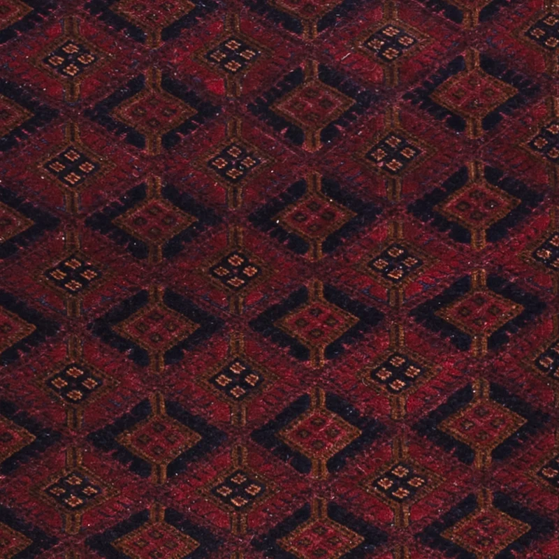 Kelim Afghan Teppich 160x198cm - dunkelrot