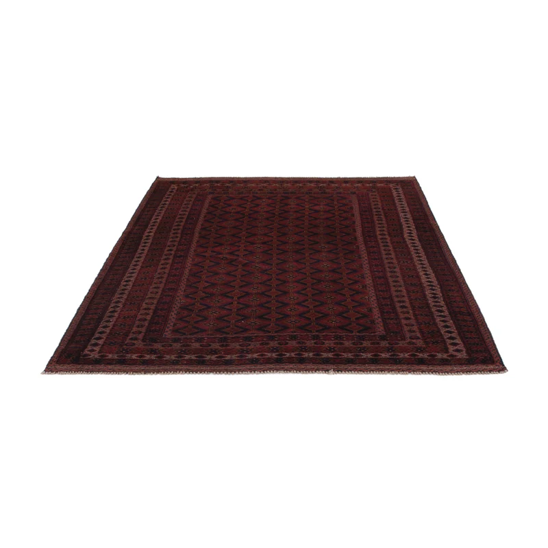 Kelim Afghan Teppich 160x198cm - dunkelrot