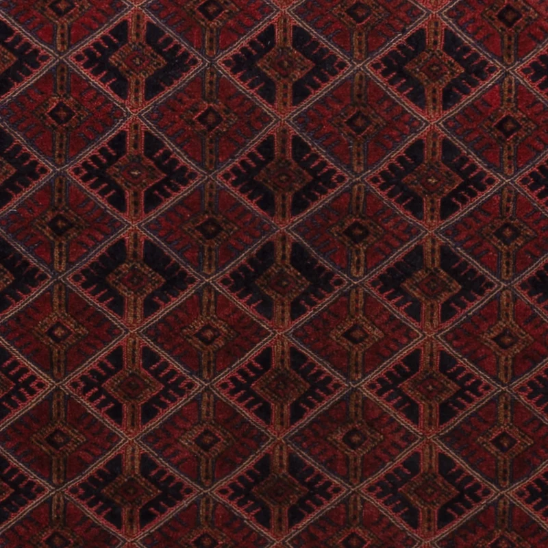 Kelim Afghan Teppich 164x195cm - dunkelrot