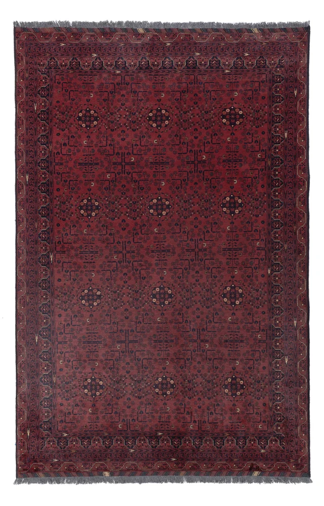 Khal Mohammadi Teppich 184x280cm - Orientteppich - dunkelrot