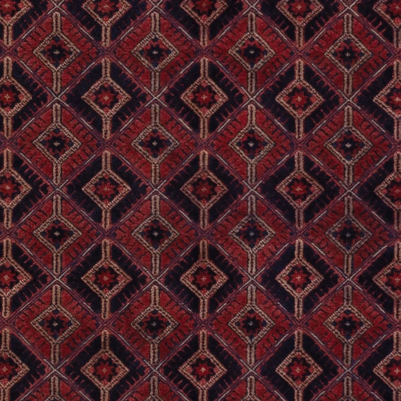 Kelim Afghan Teppich 149x203cm - dunkelrot