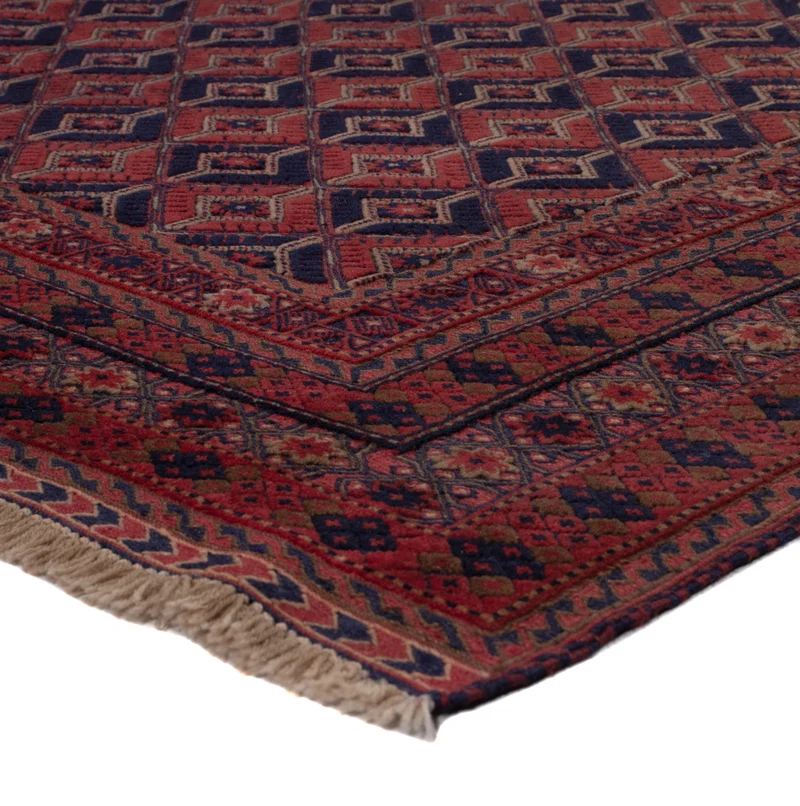 Kelim Afghan Teppich 149x203cm - dunkelrot