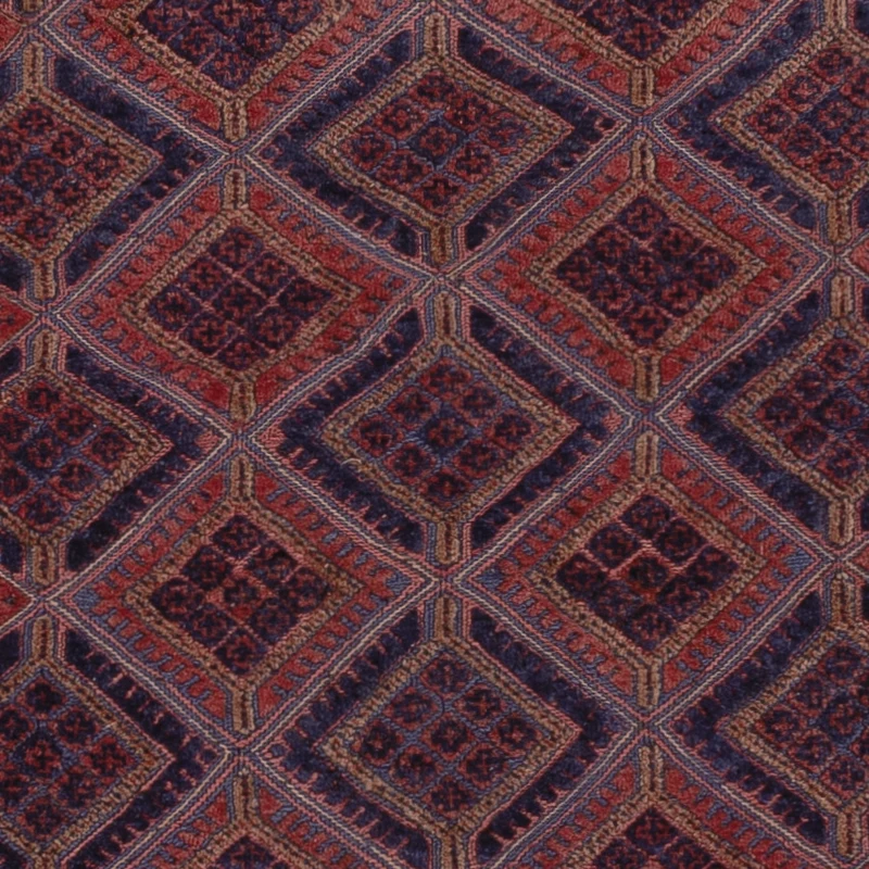 Kelim Afghan Teppich 158x196cm - dunkelrot