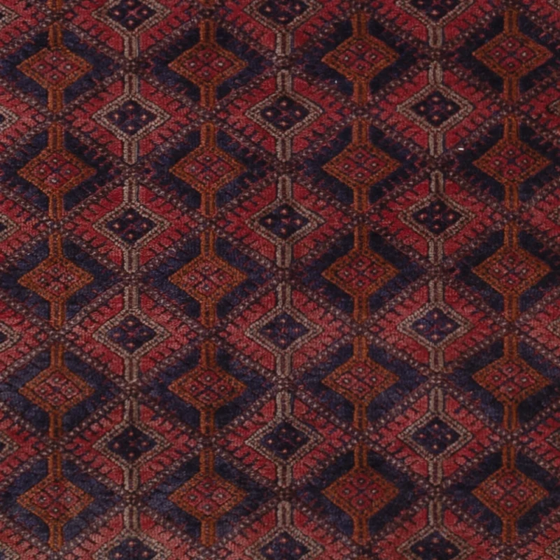 Kelim Afghan Teppich 145x208cm - dunkelrot