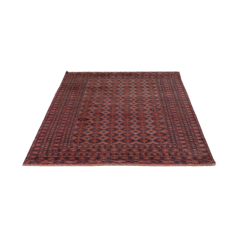 Kelim Afghan Teppich 145x208cm - dunkelrot