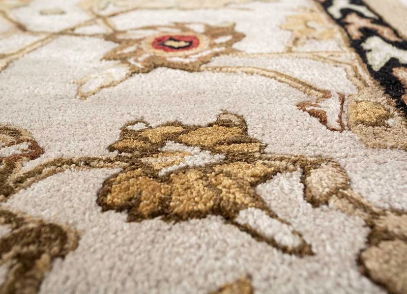 Wollteppich - 180 x 270 cm - creme