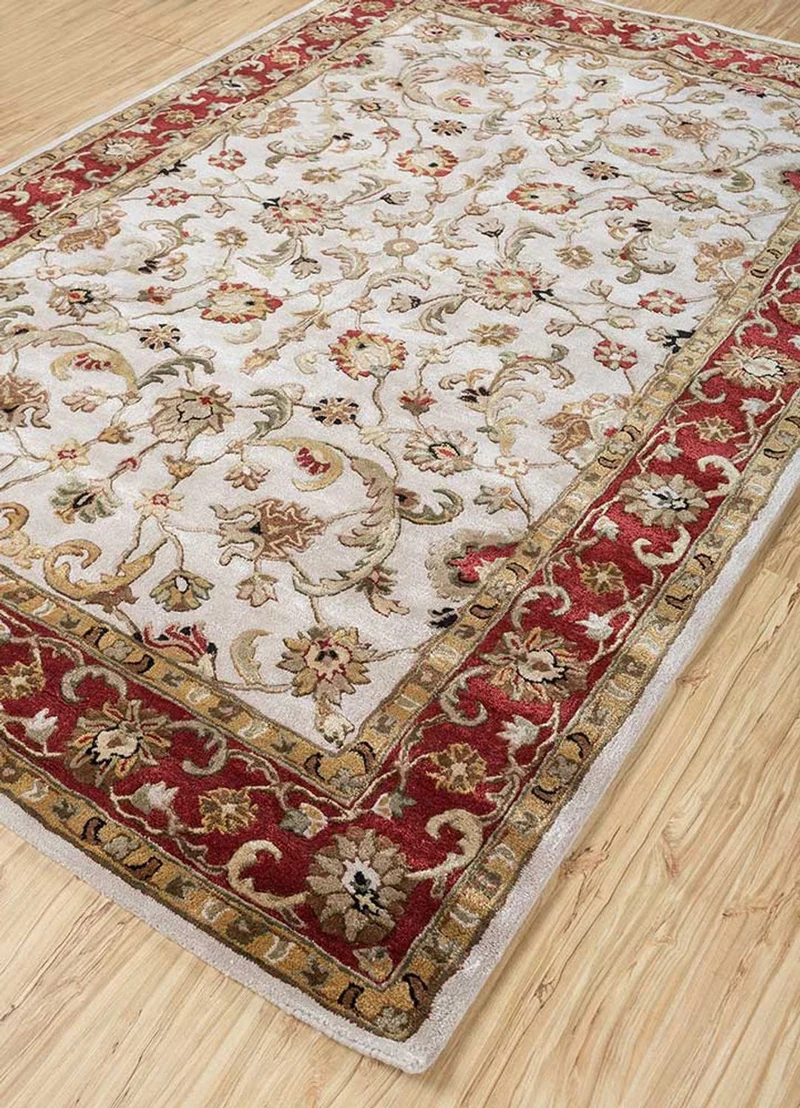 Wollteppich - 180 x 270 cm - creme