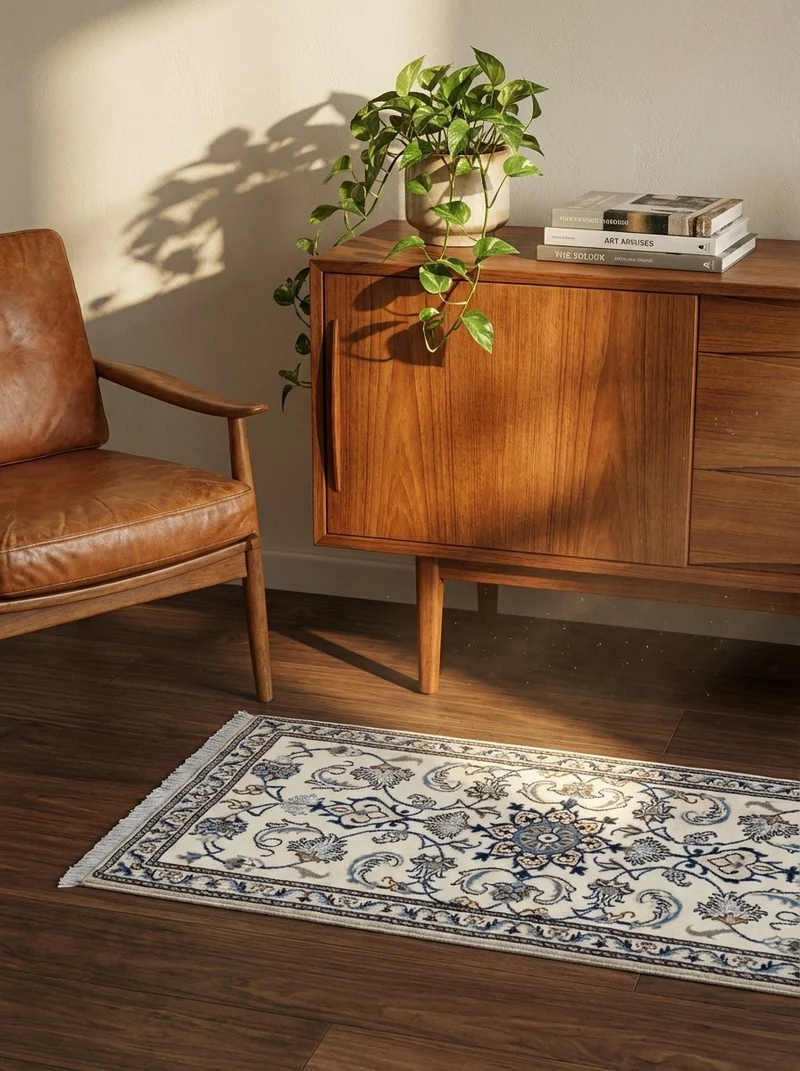 Nain 12La · Handgeknüpft – Beige, 131x70 cm