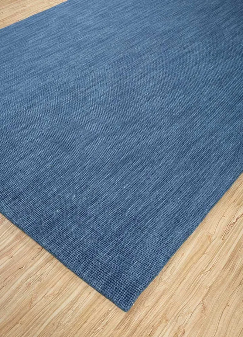 Wollteppich - 240 x 300 cm - blau