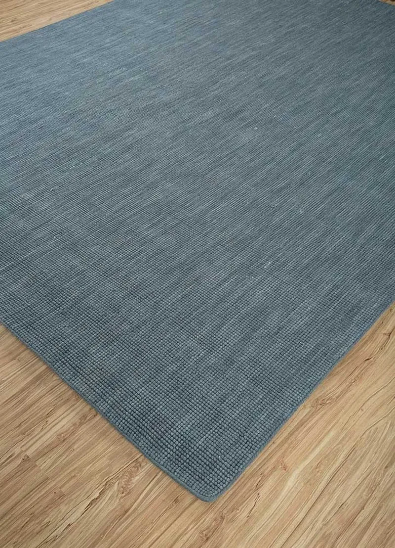 Wollteppich - 240 x 300 cm - seeblau