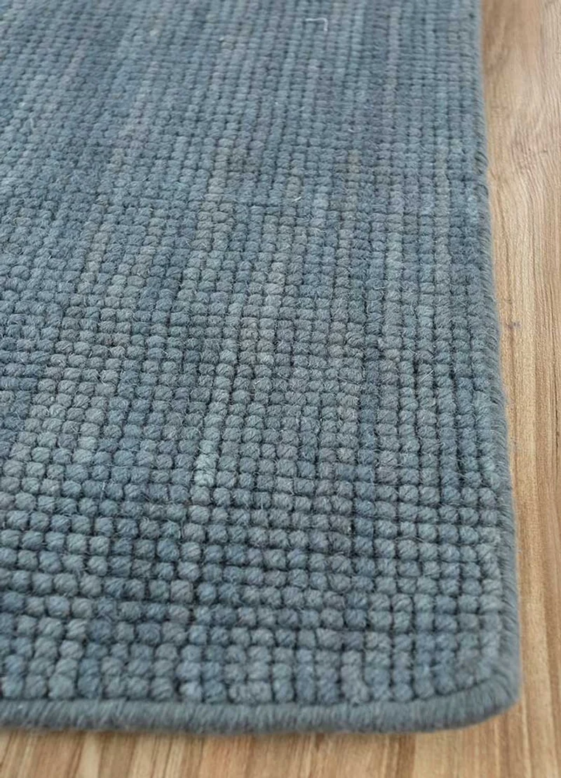 Wollteppich - 240 x 300 cm - seeblau