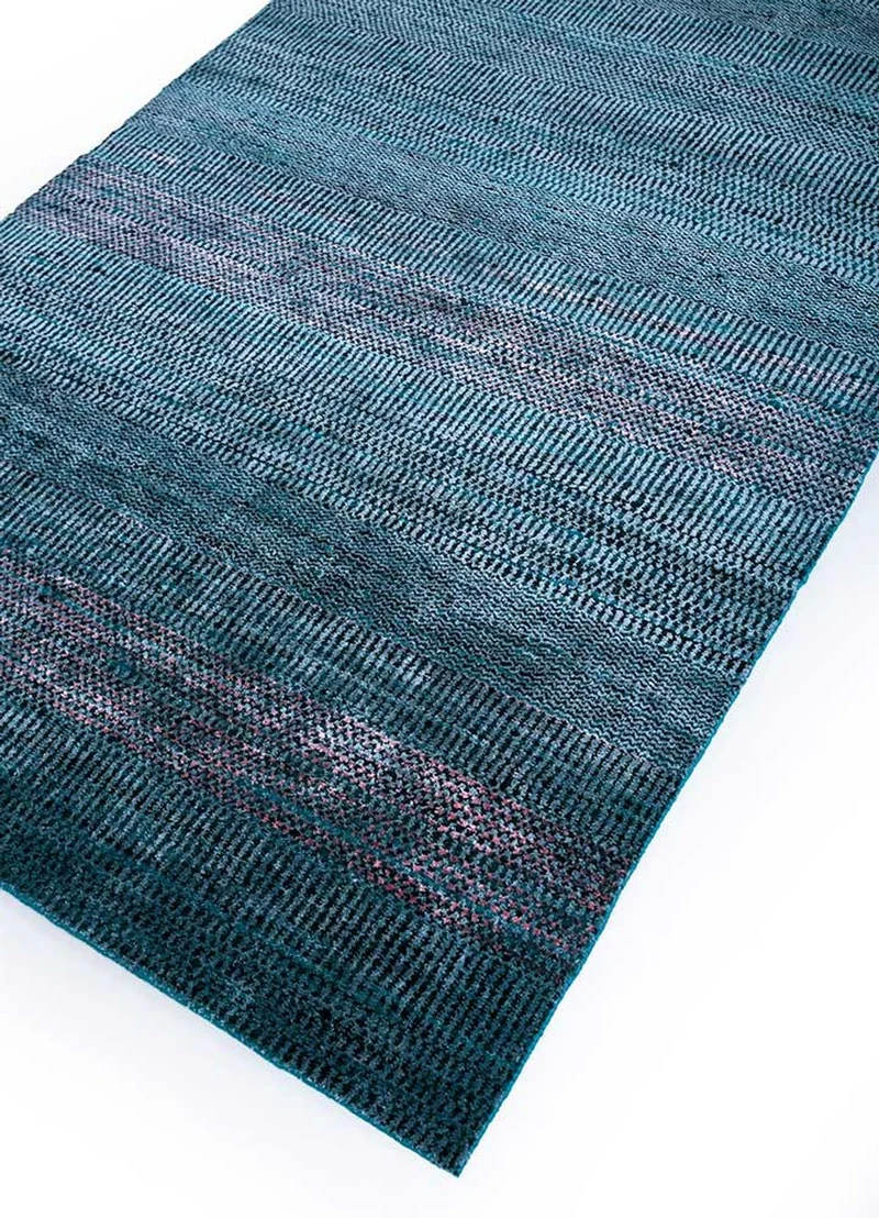 Wollteppich - 180 x 270 cm - dunkelblau