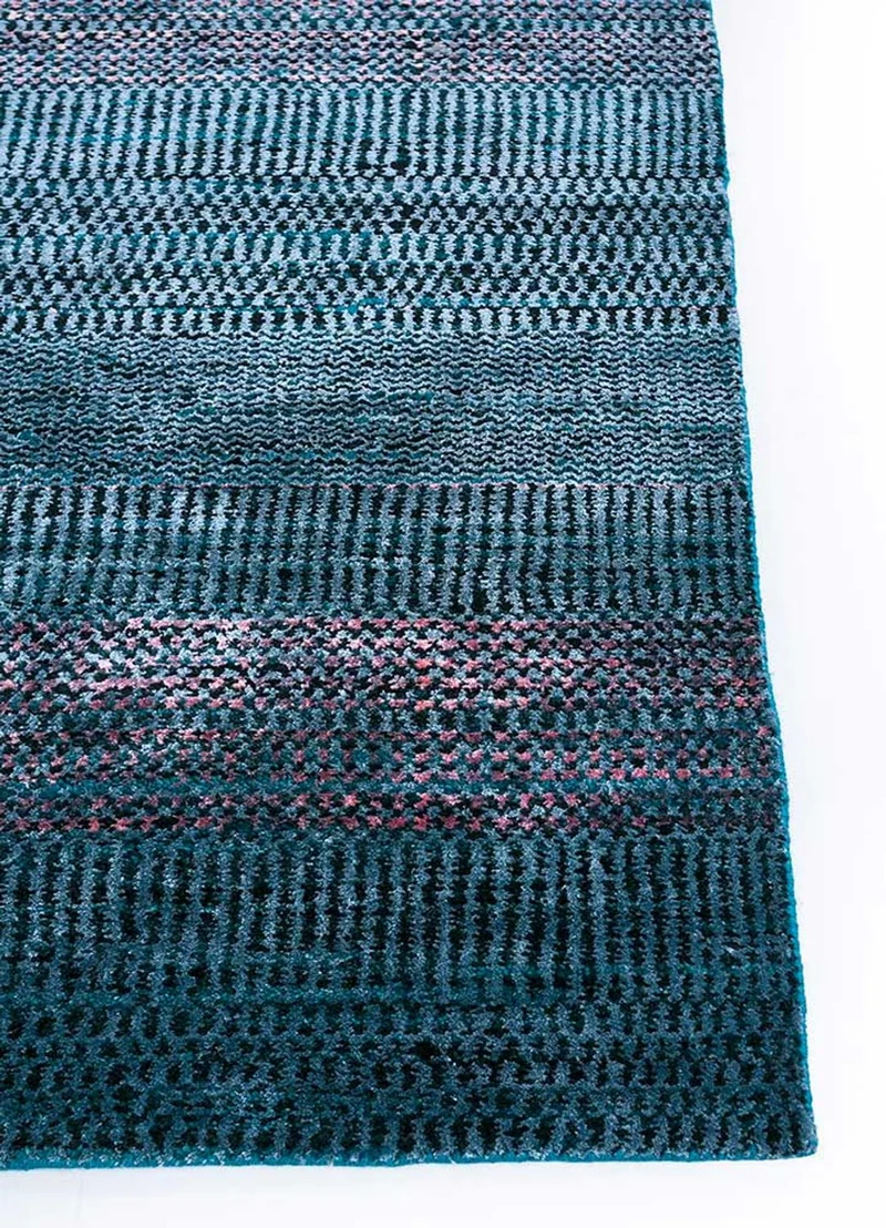 Wollteppich - 180 x 270 cm - dunkelblau