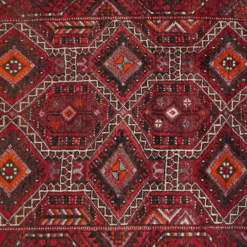 Kordibaf · Handgeknüpft – Rot, 227x112 cm