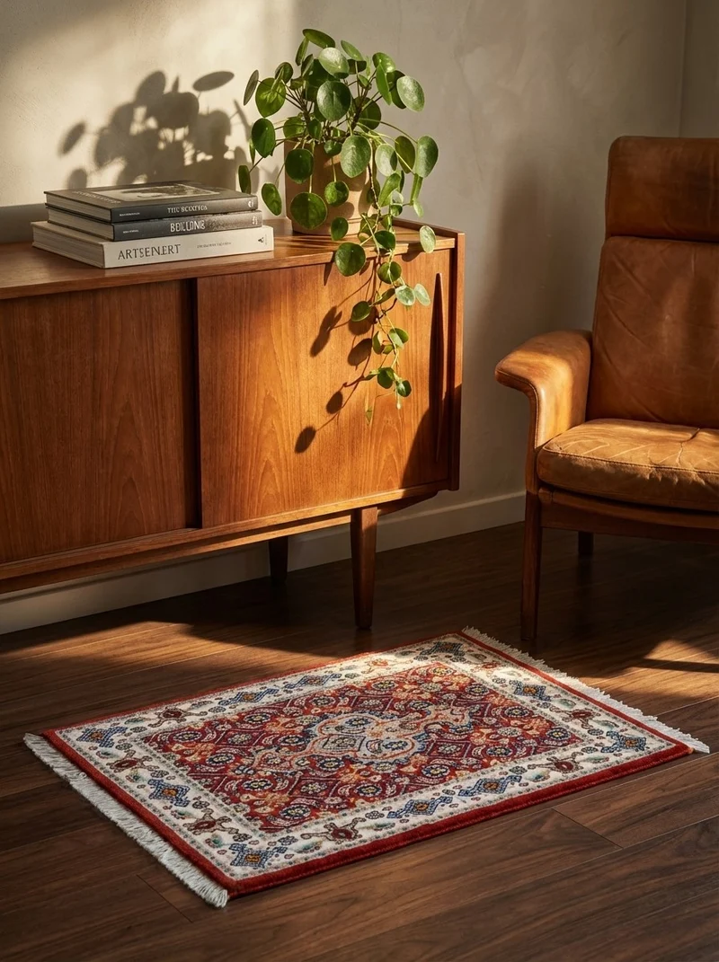 Moud Mahi · Handgeknüpft – Rot, 58x41 cm