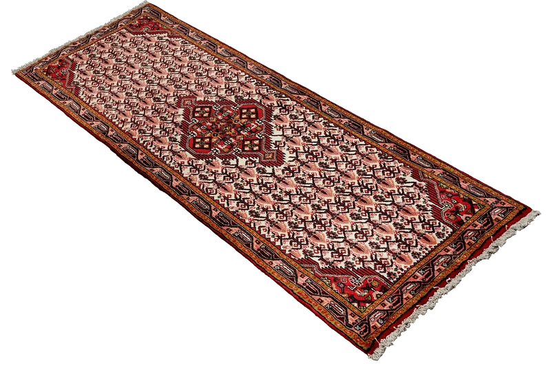 Assadabad · Handgeknüpft – Beige, 185x74 cm