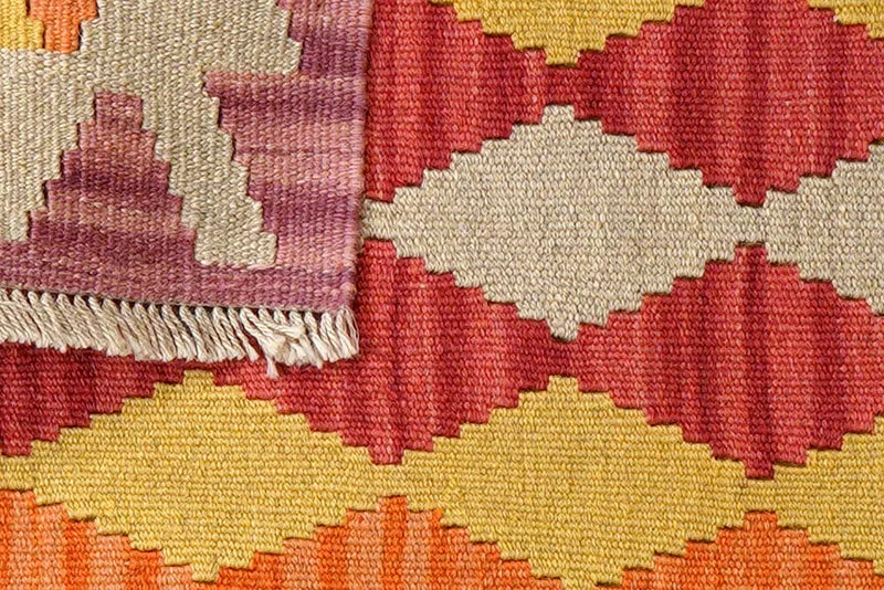 Kelim Gashgai · Handgewebt – Bunt, 86x63 cm