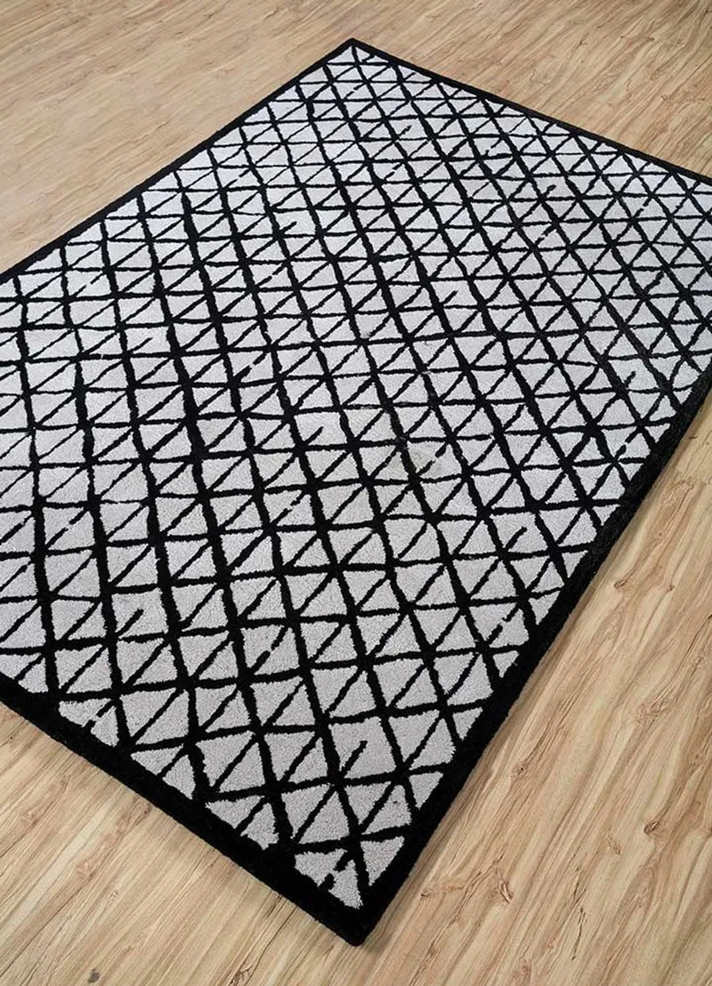 Wollteppich - 270 x 360 cm - hellgrau