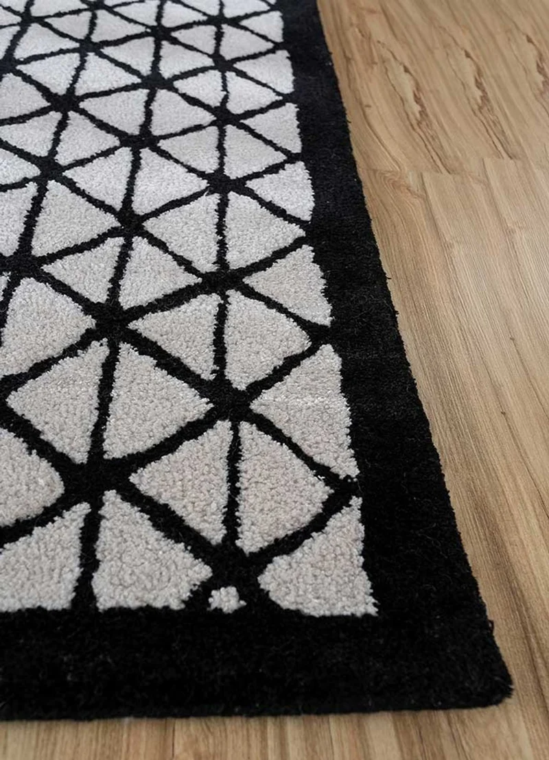 Wollteppich - 270 x 360 cm - hellgrau