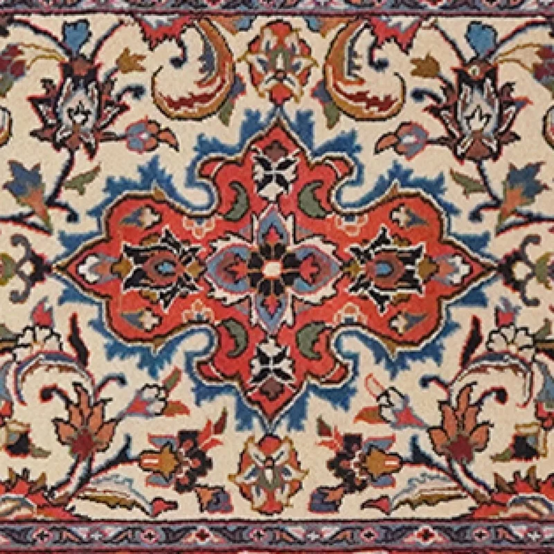 Sarough · Handgeknüpft – Beige, 390x77 cm