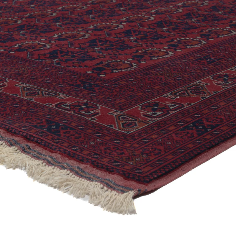 Afghan Teppich 194x303cm - Orientteppich - dunkelrot