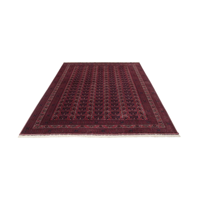 Afghan Teppich 194x303cm - Orientteppich - dunkelrot