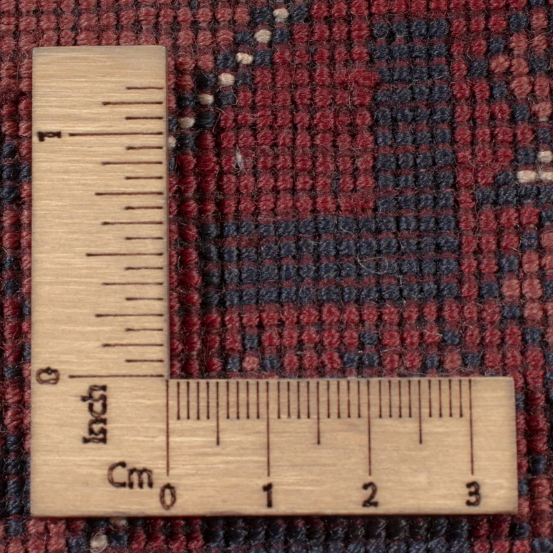 Afghan Teppich 199x292cm - Orientteppich - dunkelrot