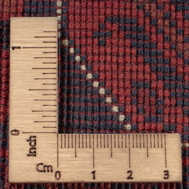 Afghan Teppich 199x294cm - Orientteppich - dunkelrot