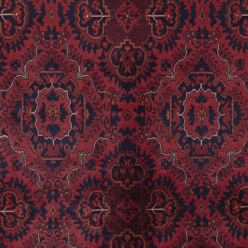 Afghan Teppich 202x292cm - Orientteppich - dunkelrot