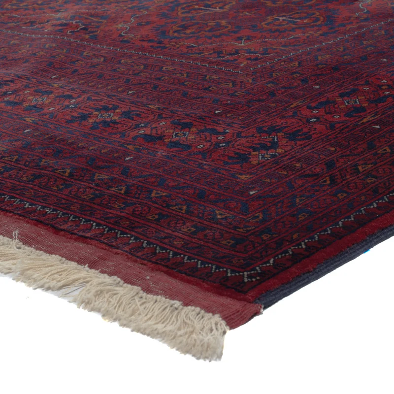 Afghan Teppich 202x292cm - Orientteppich - dunkelrot