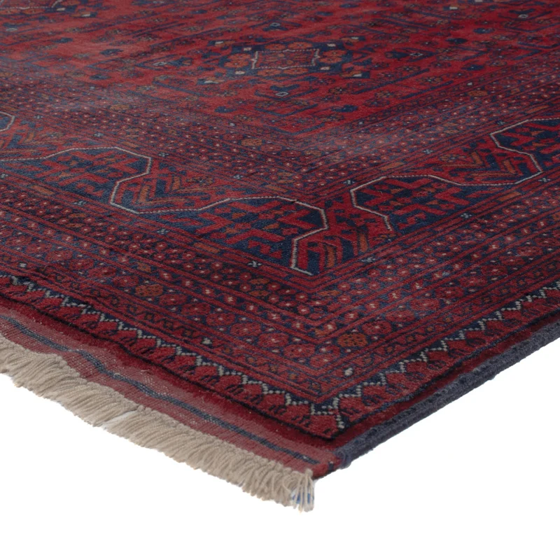 Afghan Teppich 194x303cm - Orientteppich - dunkelrot